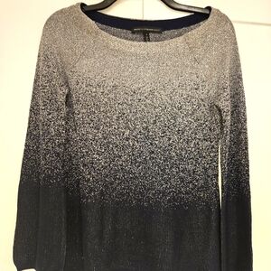 Stunning WHBM silver & navy sweater